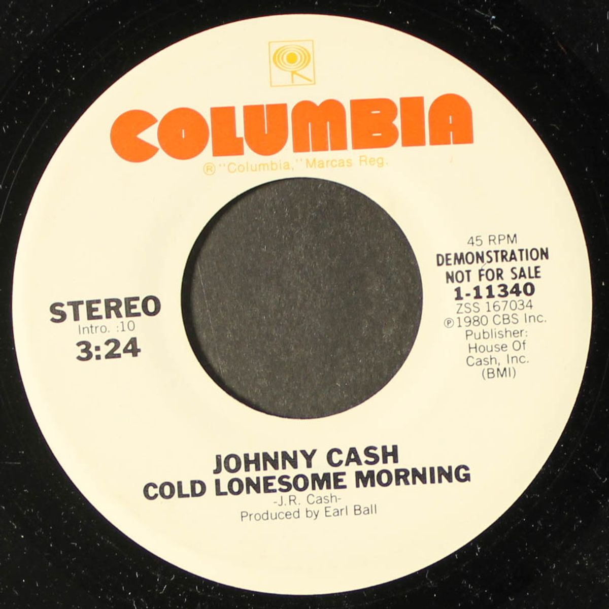 cold lonesome morning / same by JOHNNY CASH
