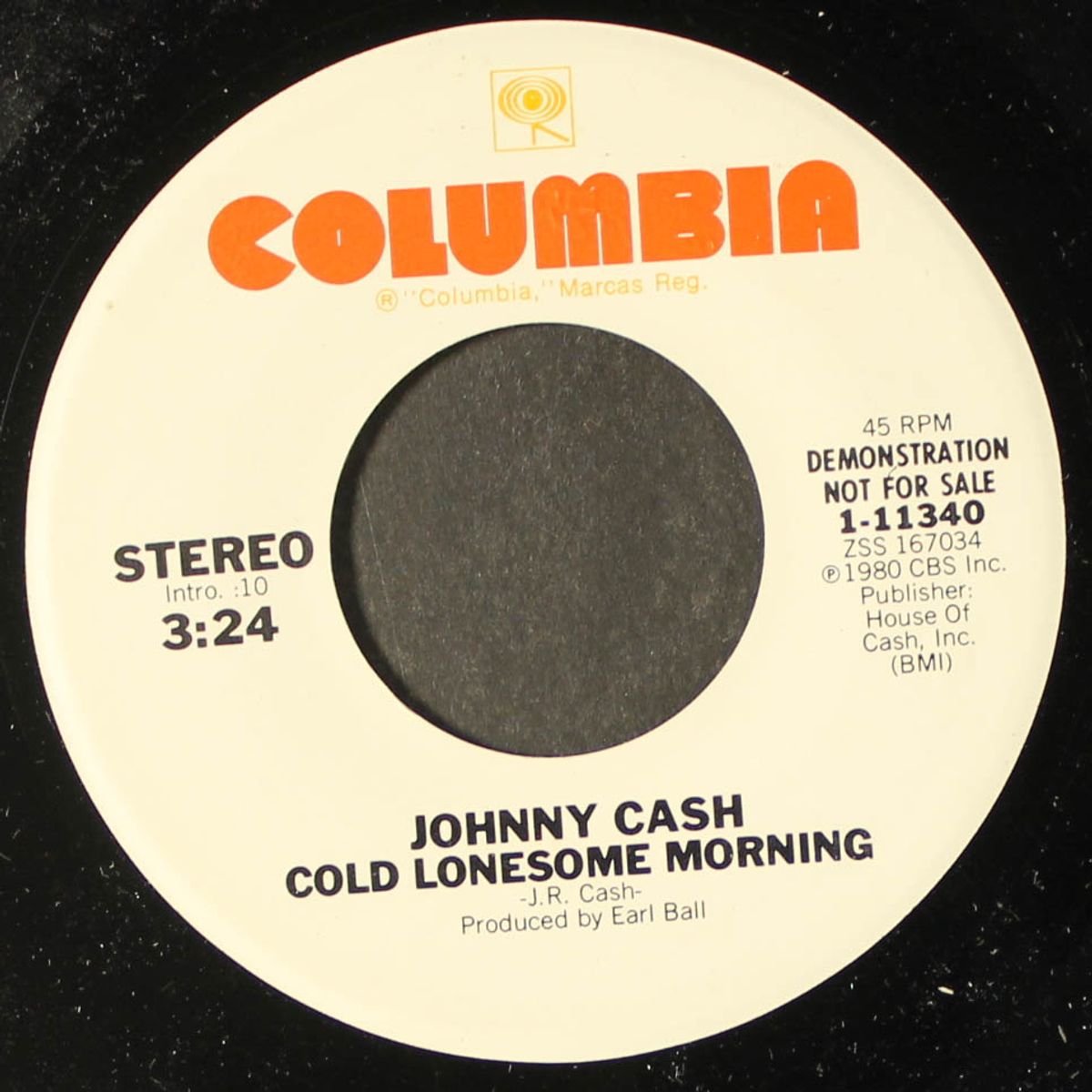 cold lonesome morning / same by JOHNNY CASH