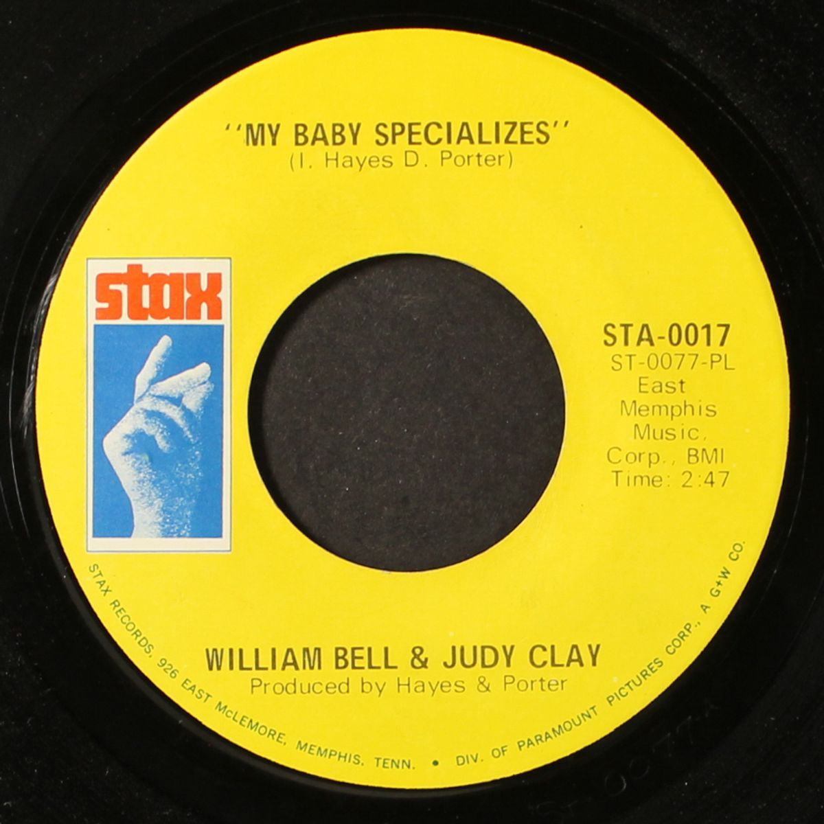 my baby specializes / left over love by WILLIAM BELL & JUDY CLAY