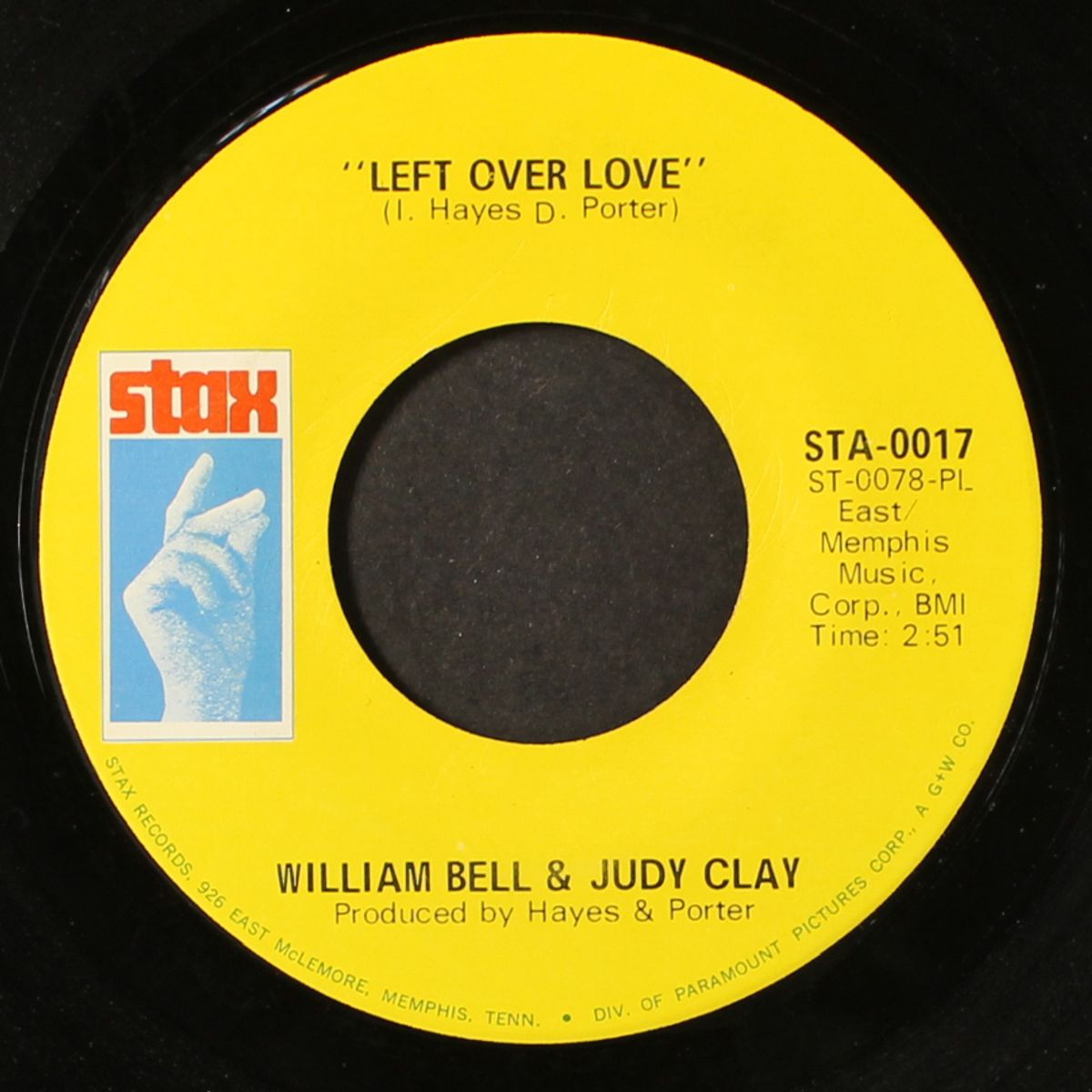my baby specializes / left over love by WILLIAM BELL & JUDY CLAY