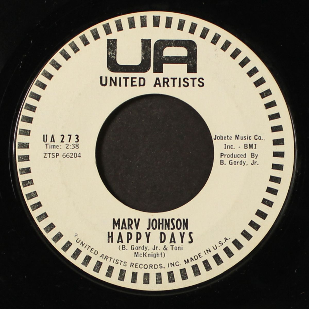 happy days / baby, baby by MARV JOHNSON