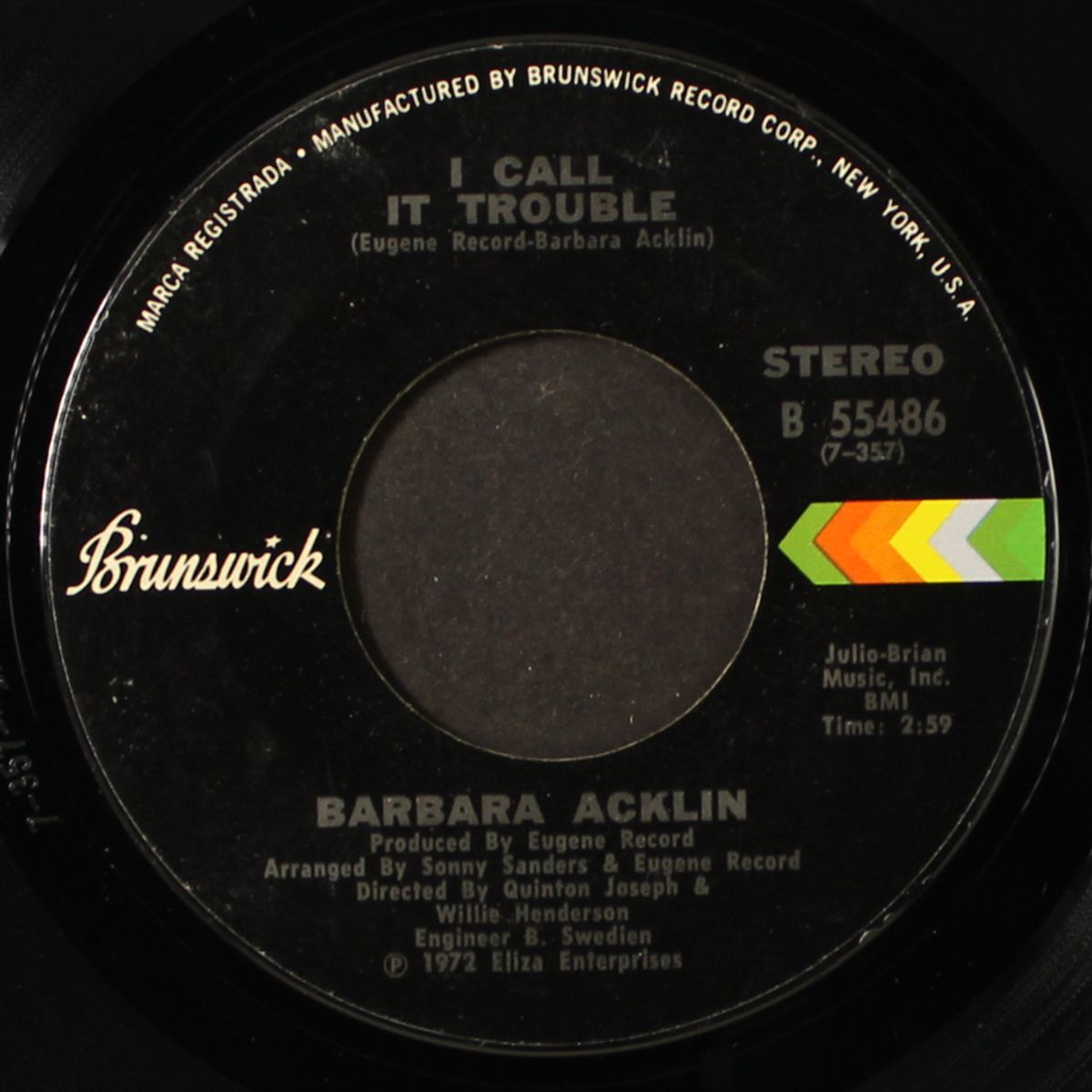love, you are mine today / i call it trouble by BARBARA ACKLIN
