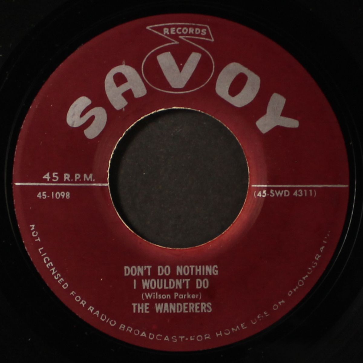 how can i get along without you / don't do nothing i wouldn't do by WANDERERS