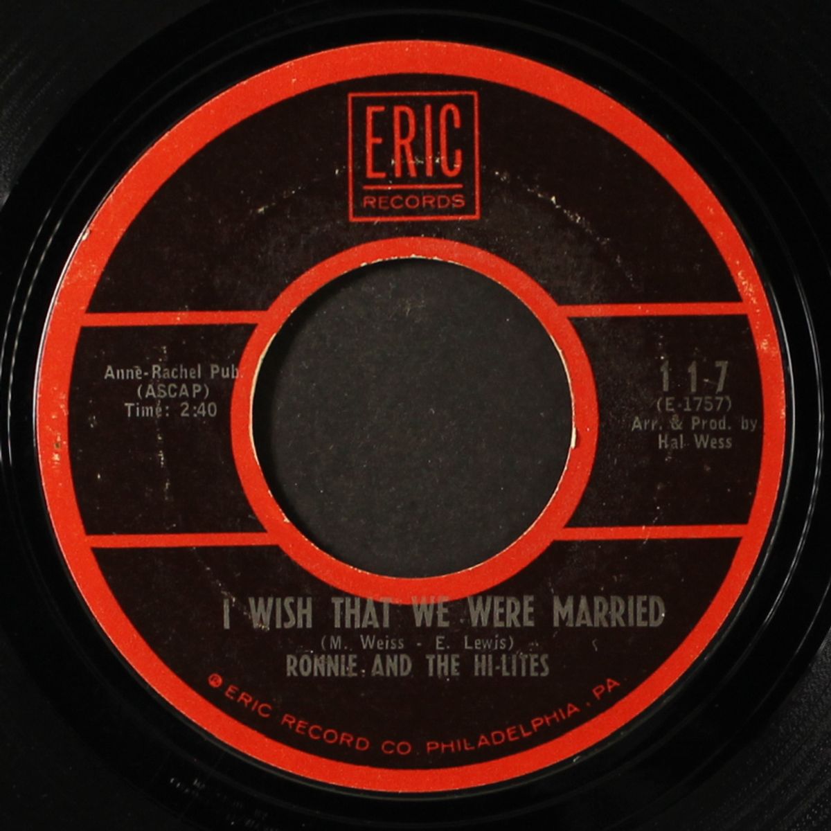 i wish that we were married / send my love (special delivery) by RONNIE & HI-LITES