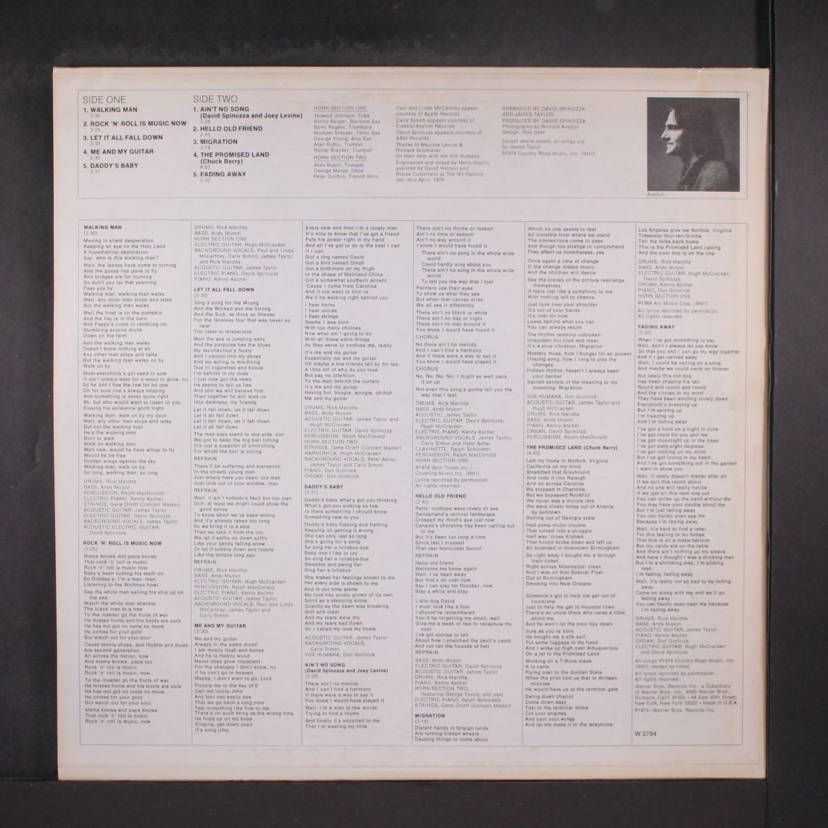 walking man by JAMES TAYLOR