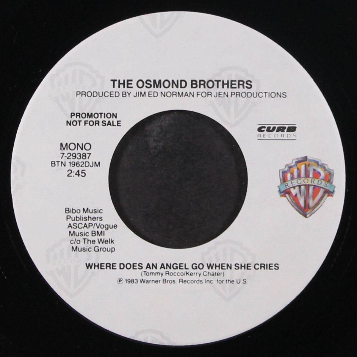 where does an angel go / same by OSMOND BROTHERS