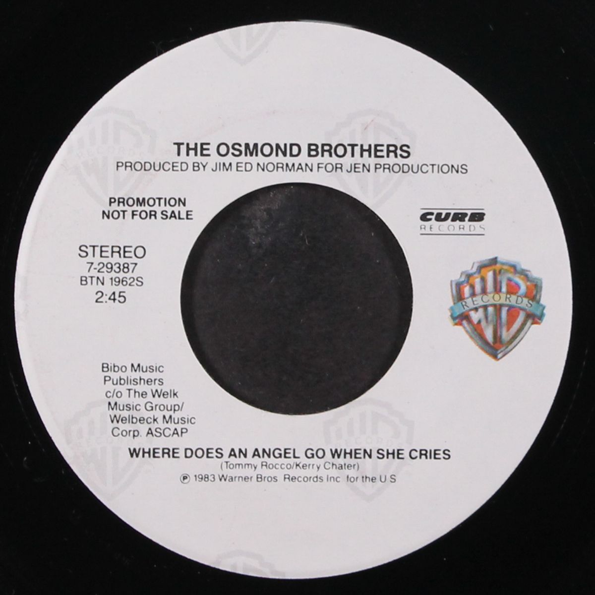 where does an angel go / same by OSMOND BROTHERS