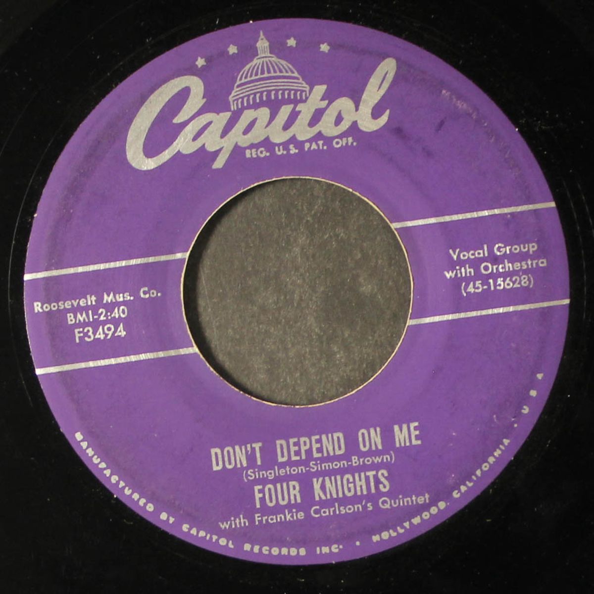 you're a honey / don't depend on me by FOUR KNIGHTS