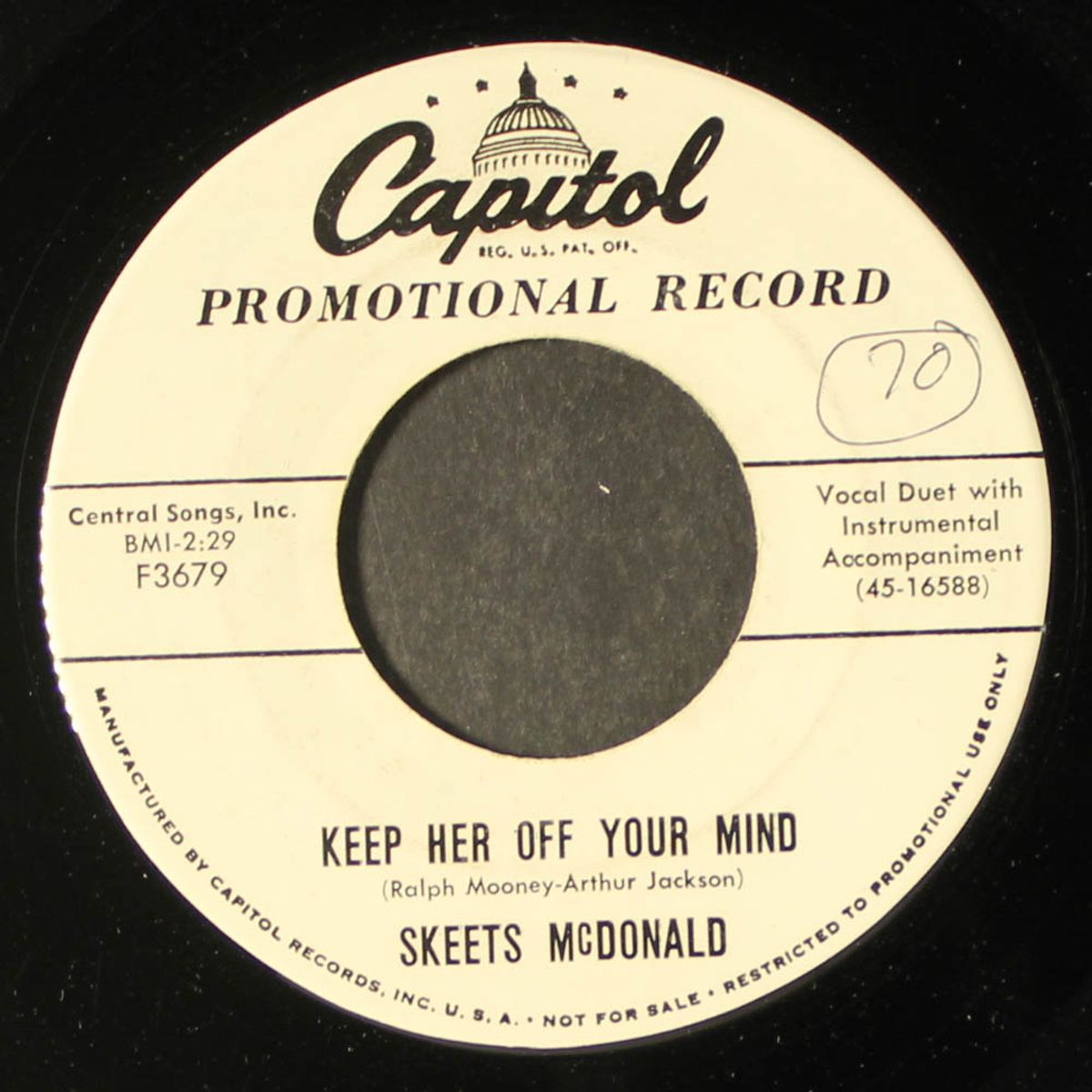 i am music / keep her off your mind by SKEETS MCDONALD