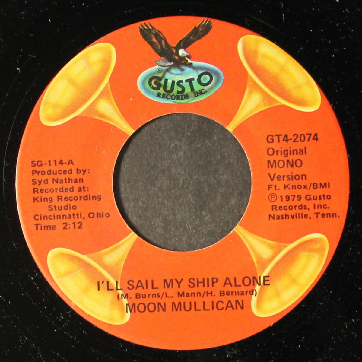 i'll sail my ship alone / jole blon' by MOON MULLICAN