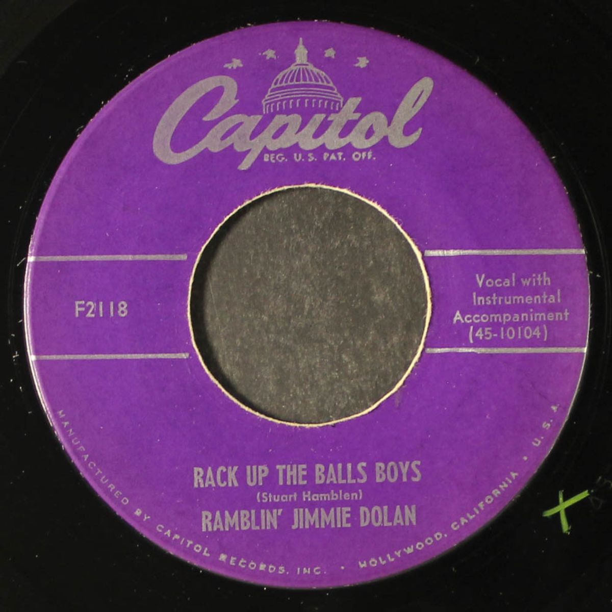 rack up the balls boys / rubber ball heart by RAMBLIN' JIMMIE DOLAN