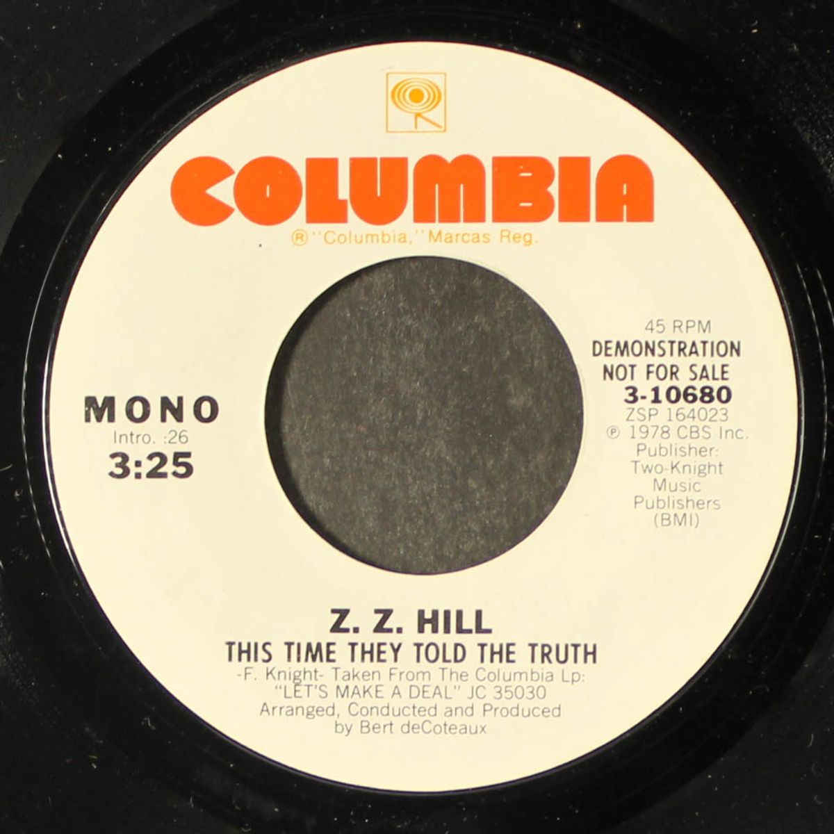 this time they told the truth / mono by Z.Z. HILL
