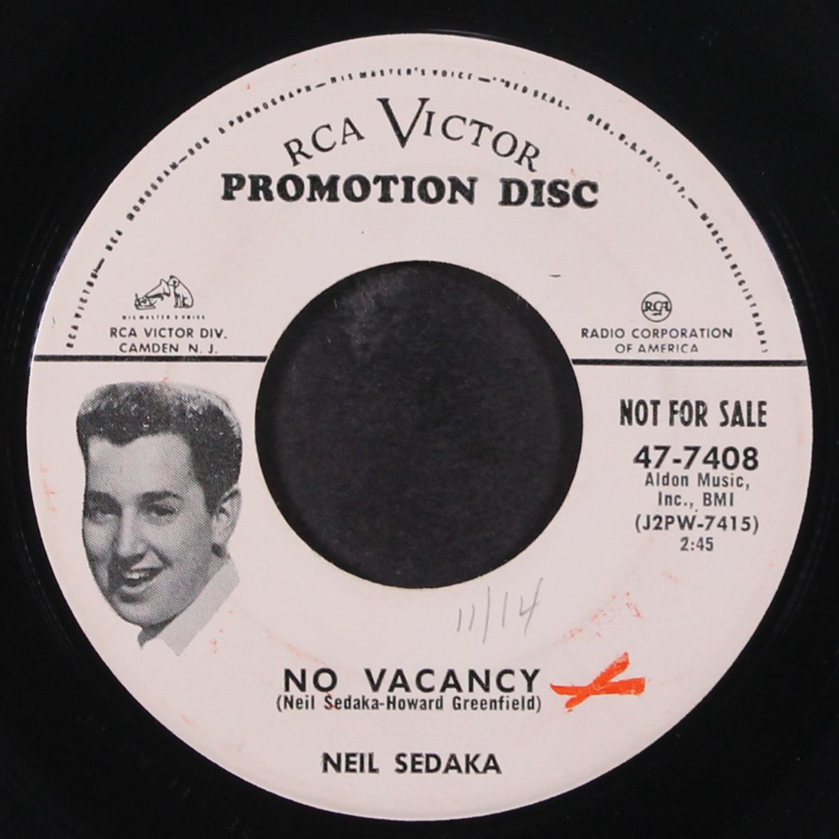 the diary / no vacancy by NEIL SEDAKA