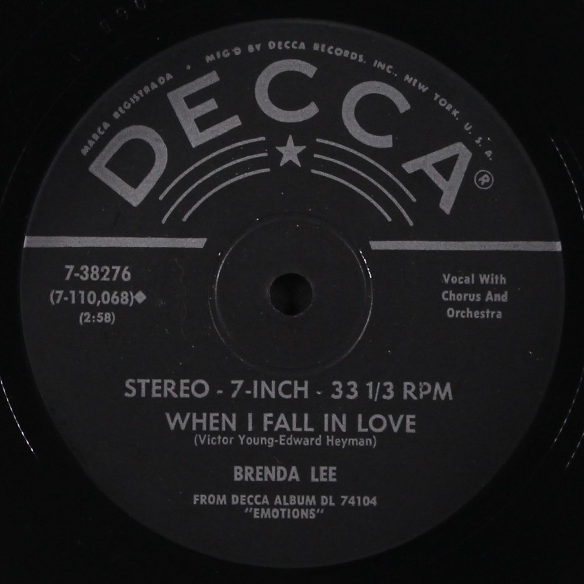 when i fall in love / crazy talk by BRENDA LEE