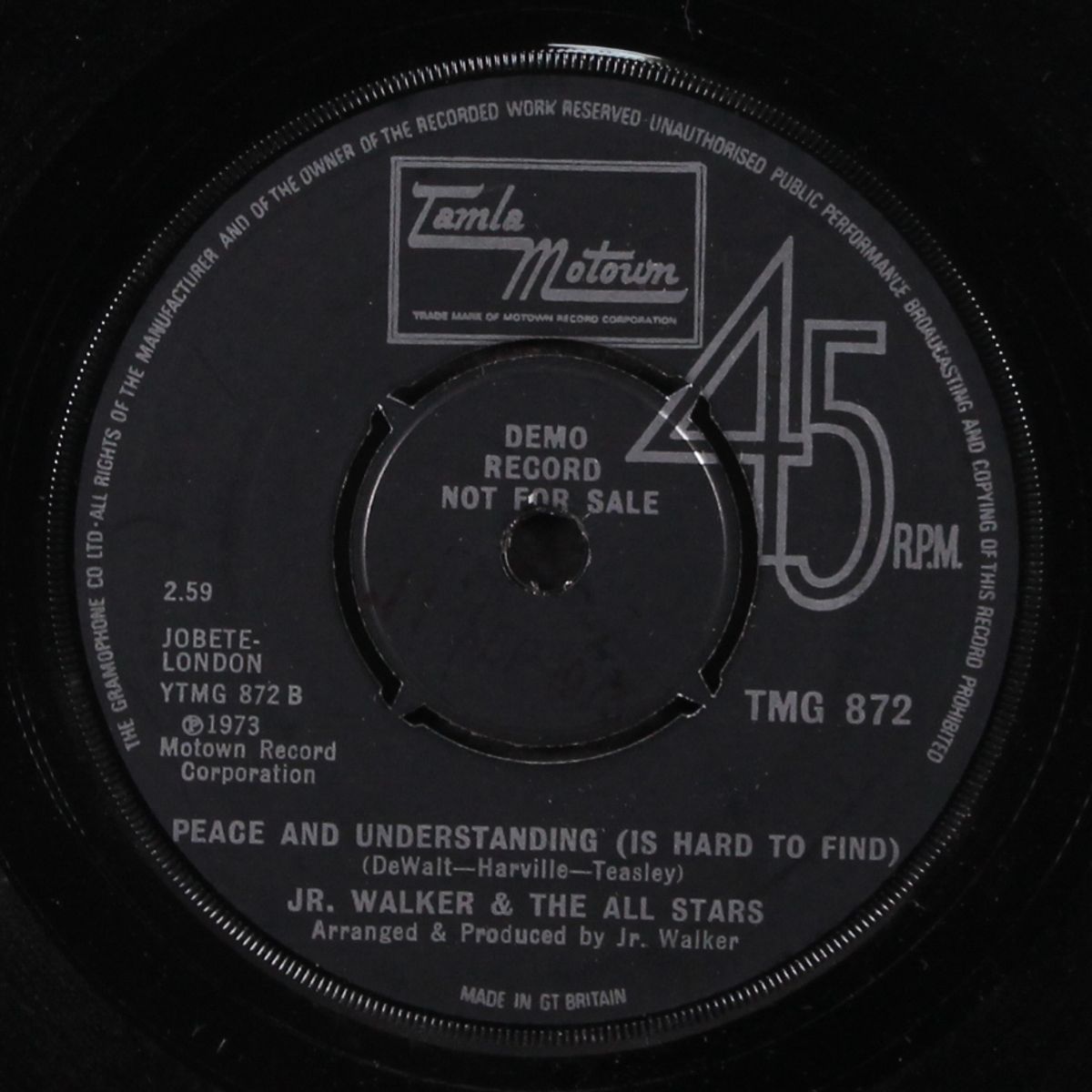 holly holy / peace and understanding by JR. WALKER & ALL STARS