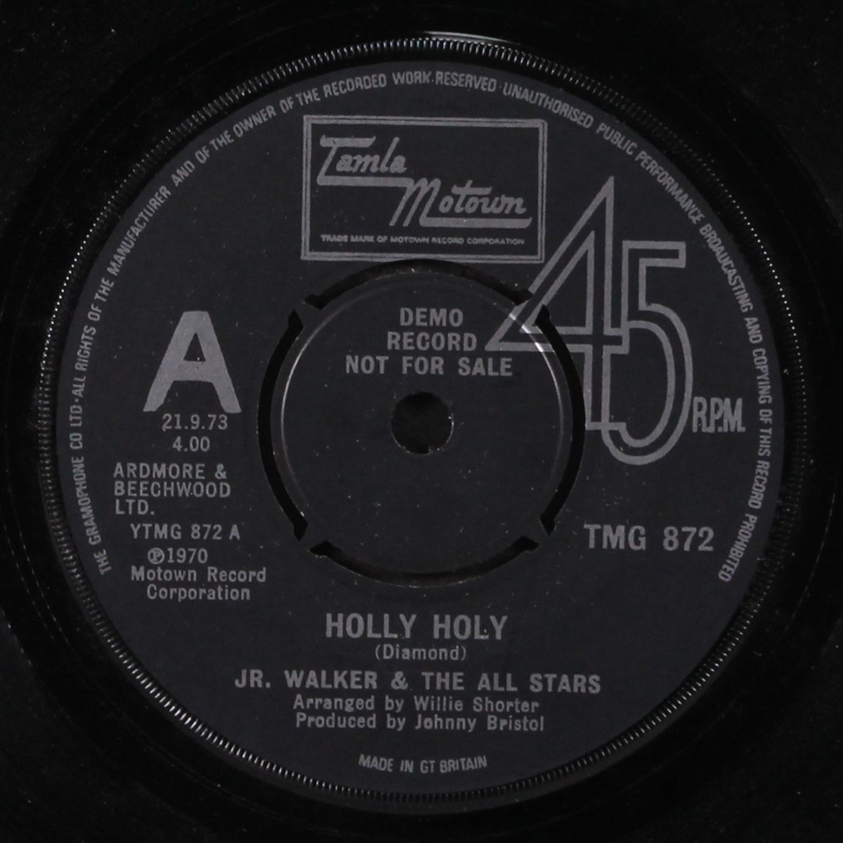 holly holy / peace and understanding by JR. WALKER & ALL STARS