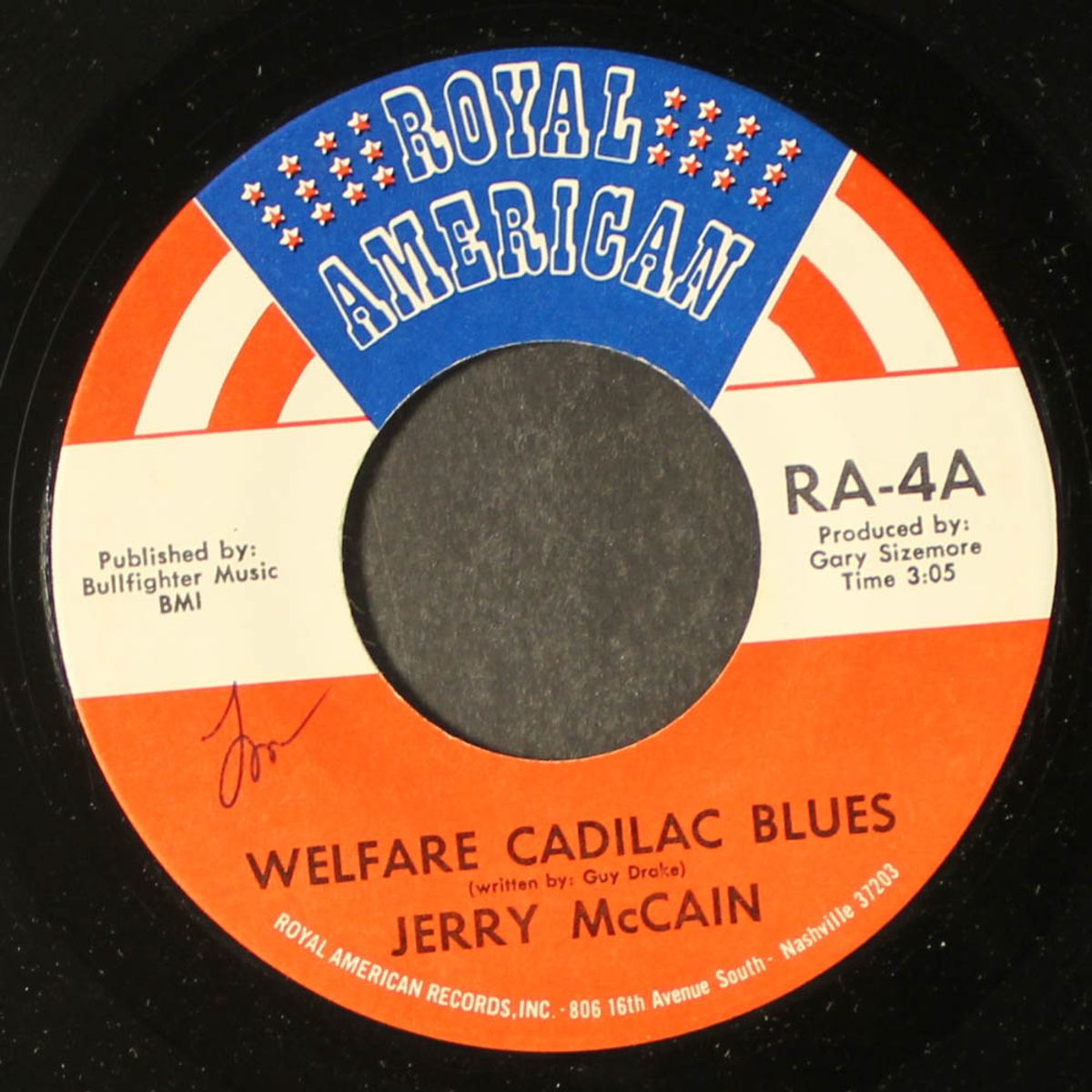 welfare cadilac blues / funky down easy by JERRY MCCAIN
