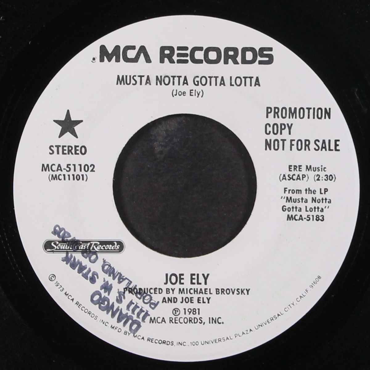 musta notta gotta lotta / same by JOE ELY