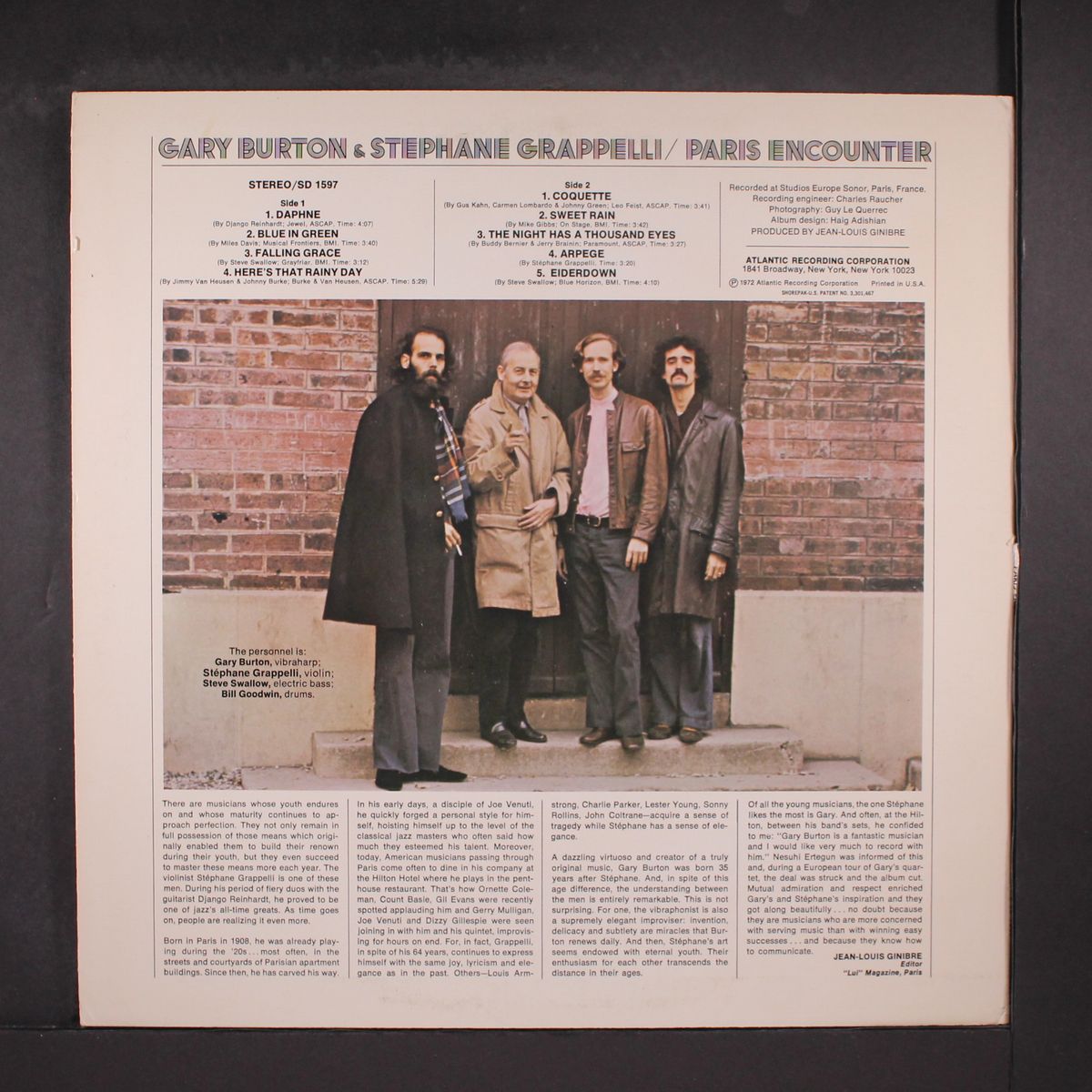 paris encounter by GARY BURTON & STEPHANE GRAPPELLI