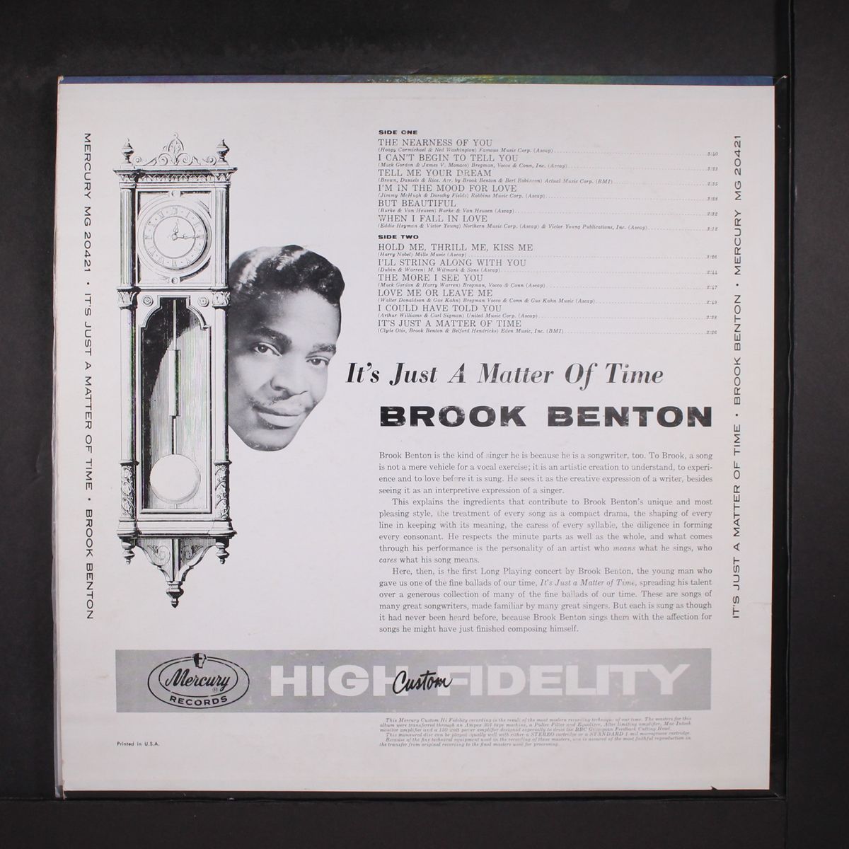 it's just a matter of time by BROOK BENTON