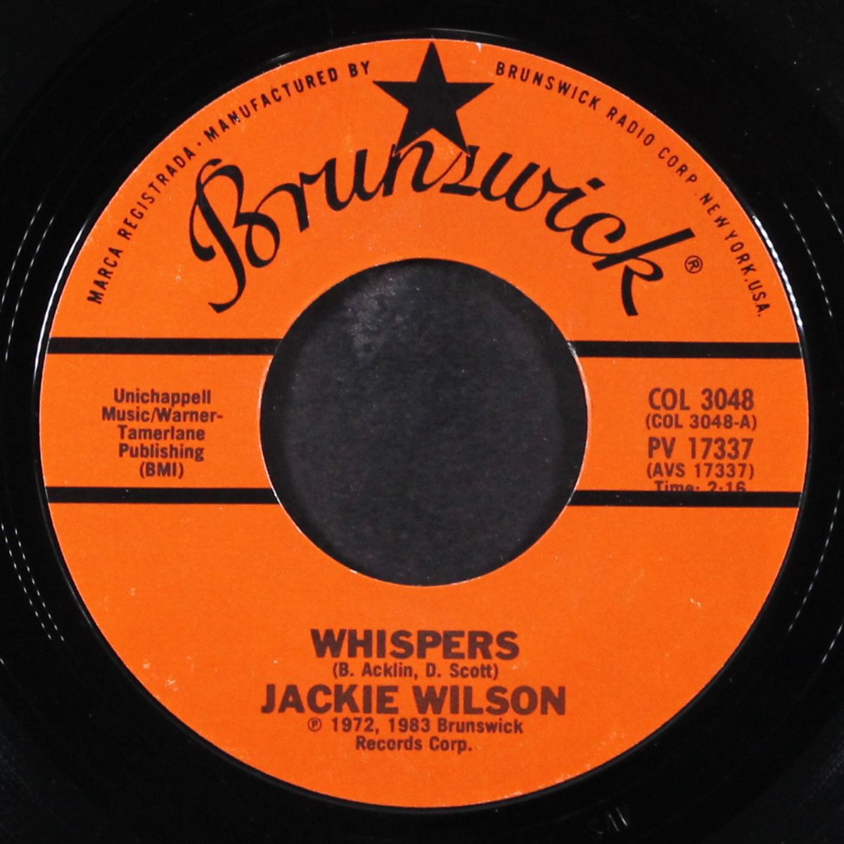 whispers / night by JACKIE WILSON
