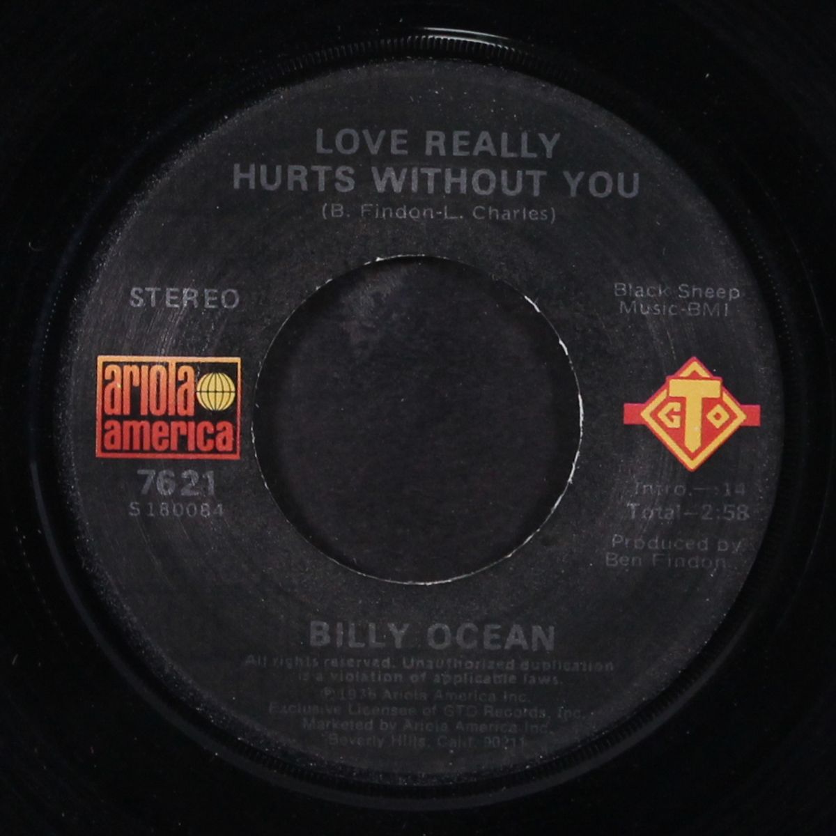 love really hurts without you / you're running outa fools by BILLY OCEAN