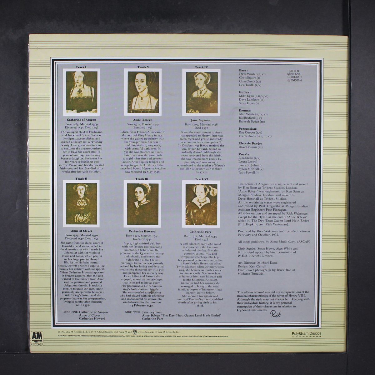 the six wives of henry viii by RICK WAKEMAN