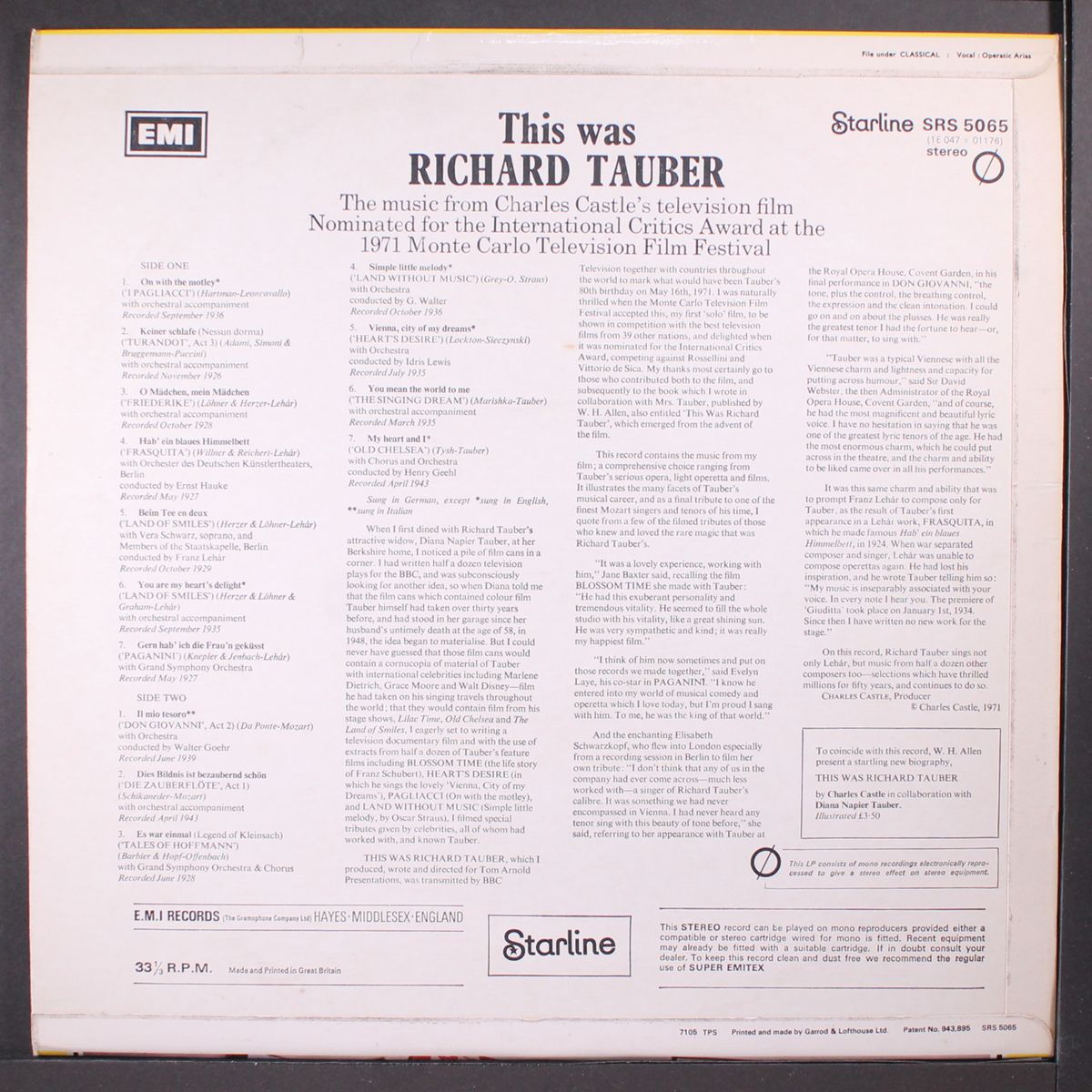 this was by RICHARD TAUBER