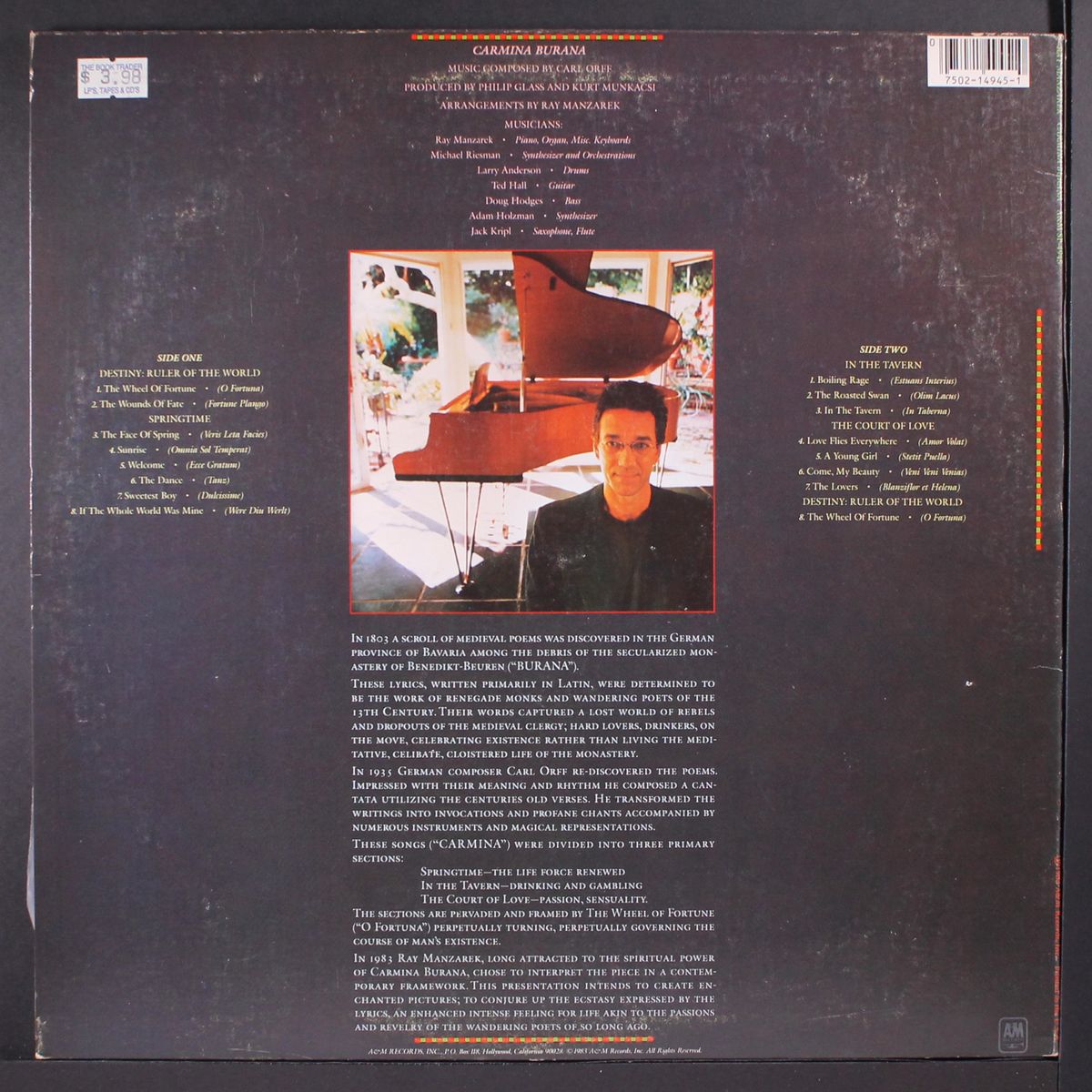 carmina burana by RAY MANZAREK