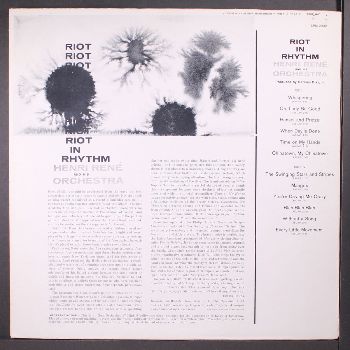 riot in rhythm by HENRI RENE'