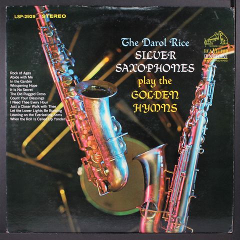 DAROL RICE SILVER SAXOPHONES