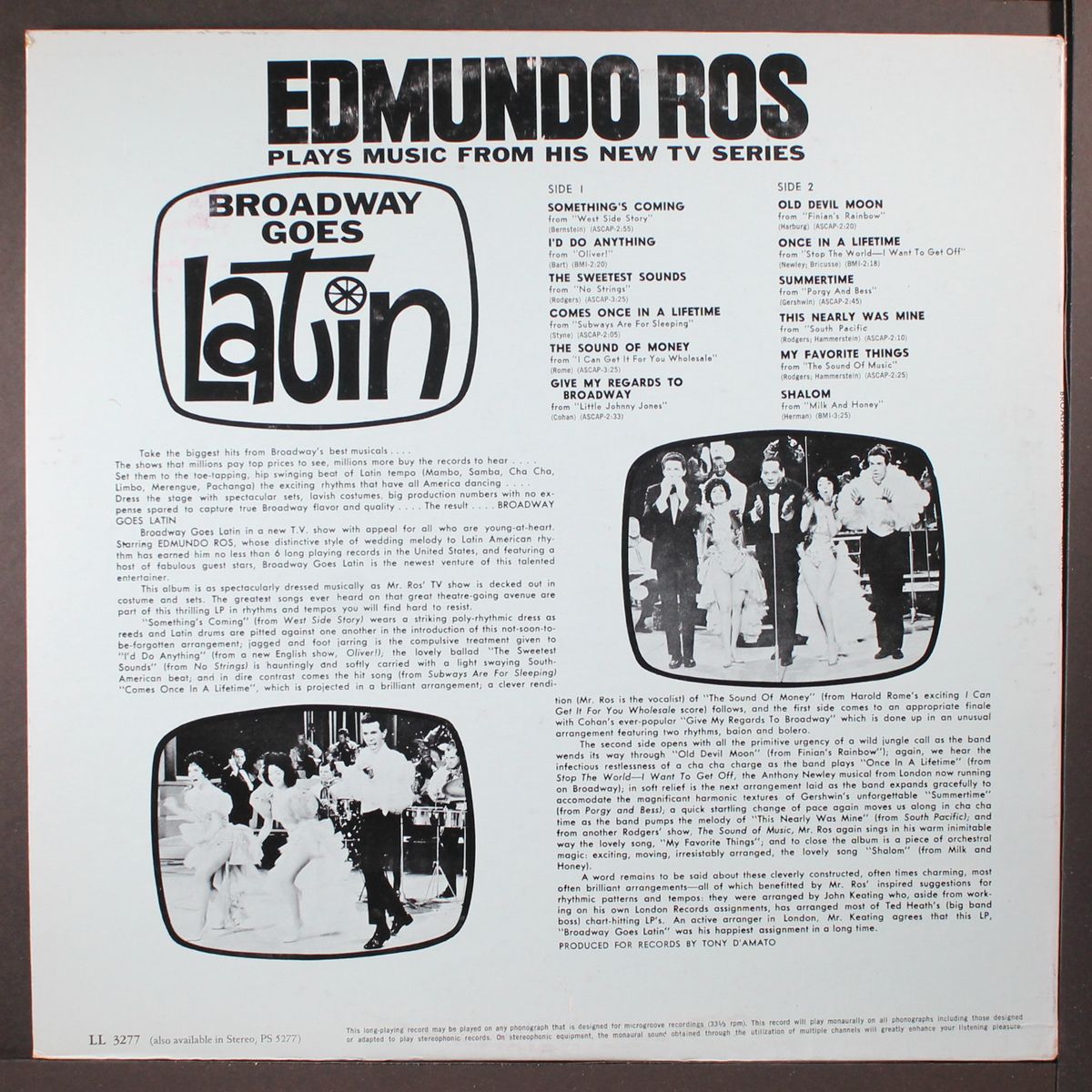 broadway goes latin by EDMUNDO ROS