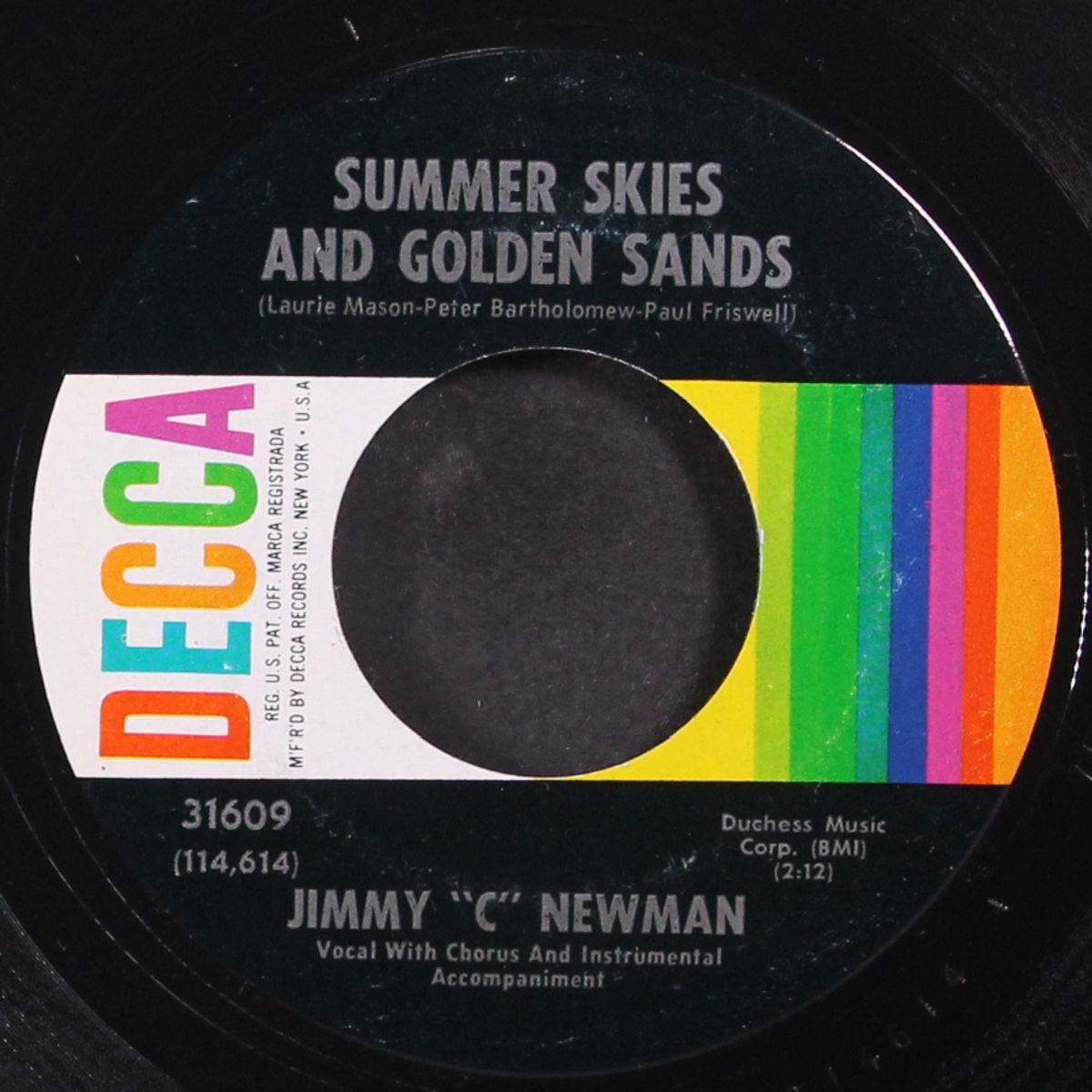 summer skies and golden sands / angel on leave by JIMMY NEWMAN