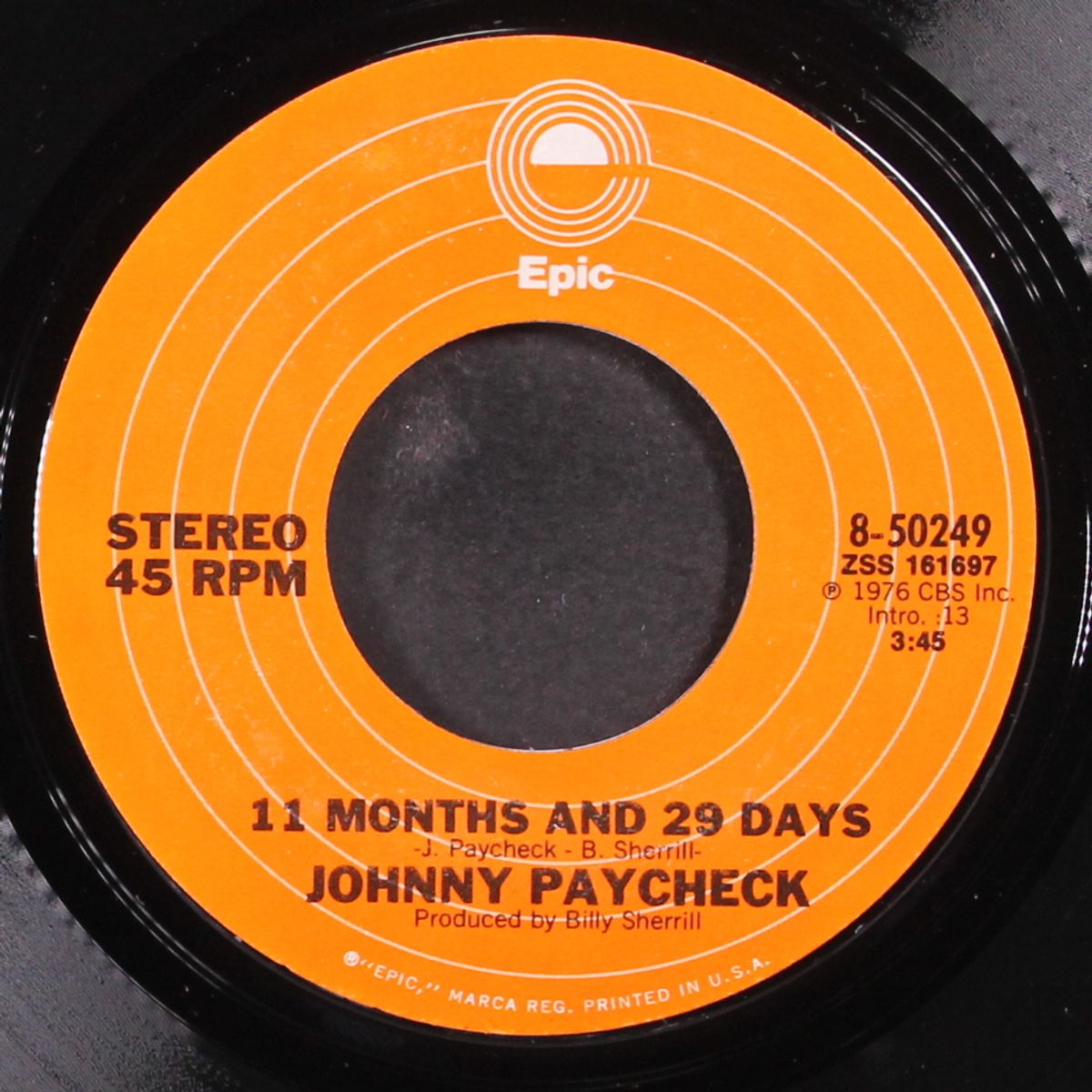 11 months and 29 days by JOHNNY PAYCHECK