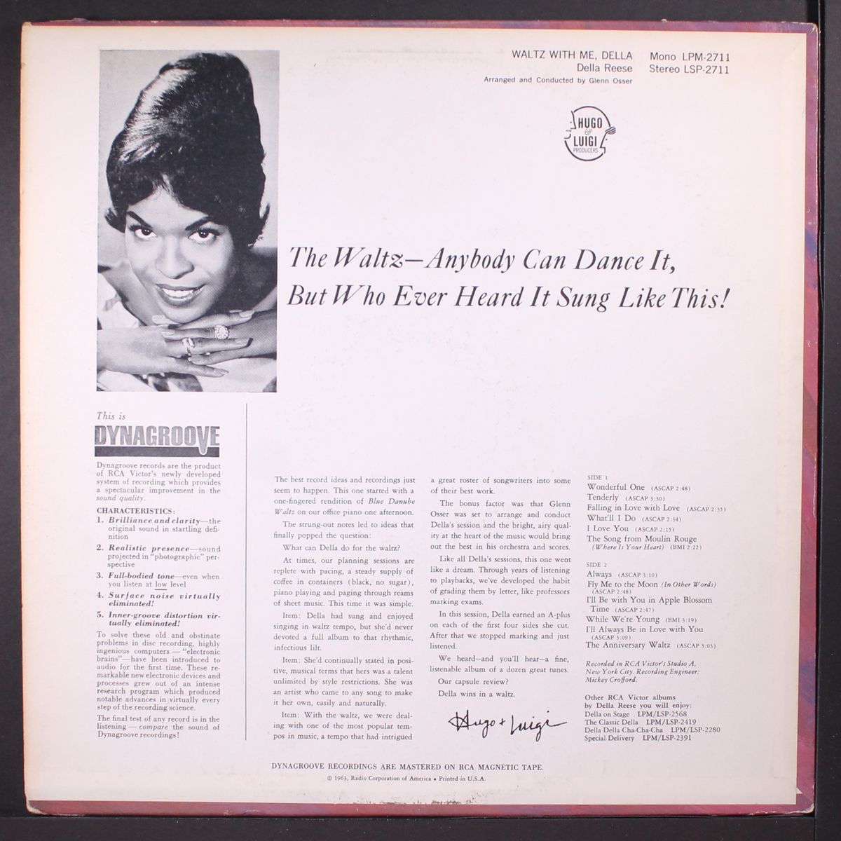 waltz with me, della by DELLA REESE