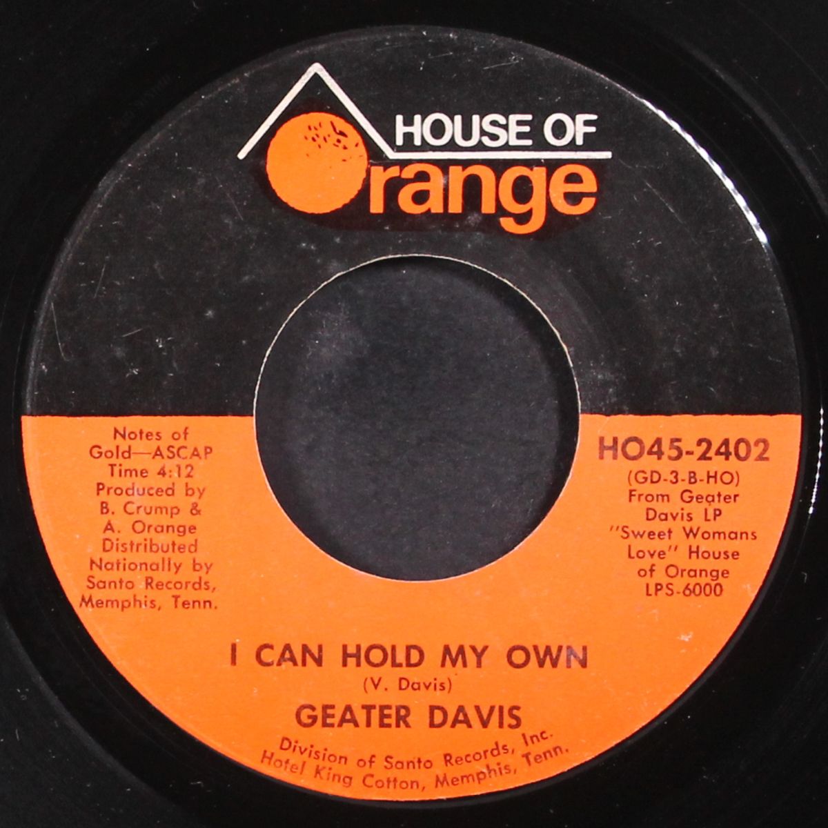 my love is so strong for you / i can hold my own by GEATER DAVIS