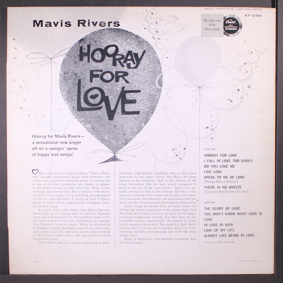 hooray for love by MAVIS RIVERS