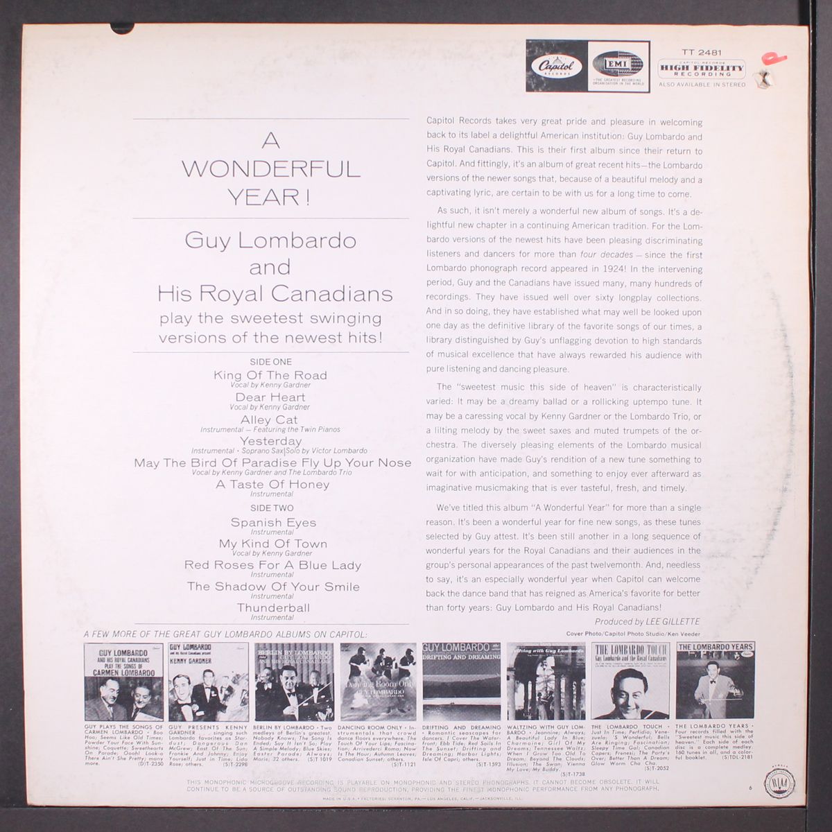 a wonderful year! by GUY LOMBARDO