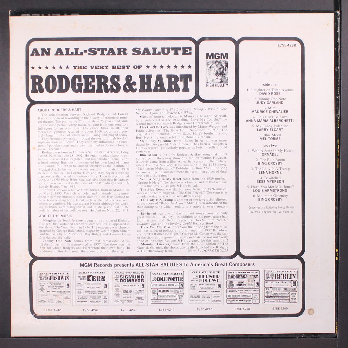 the very best of rodgers & hart by VARIOUS