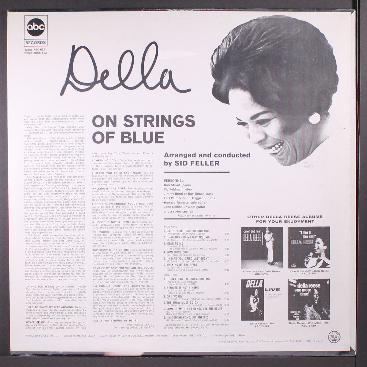 on strings of blue by DELLA REESE