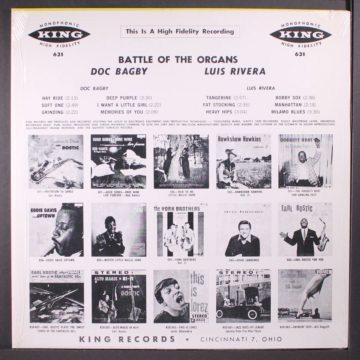 battle of the organs by LUIS RIVERA & DOC BAGBY