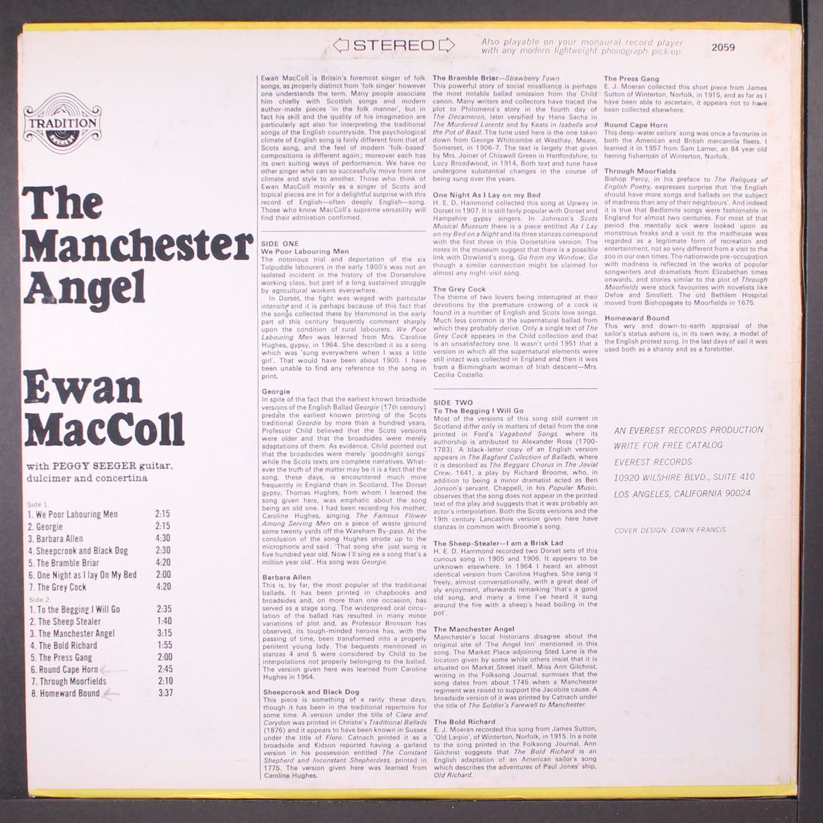 the manchester angel by EWAN MACOLL