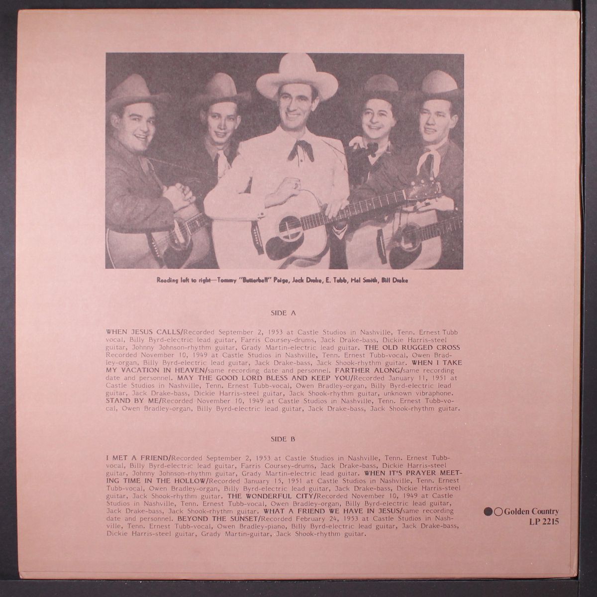 the old rugged cross by ERNEST TUBB