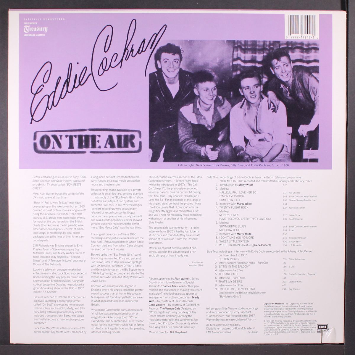 on the air by EDDIE COCHRAN