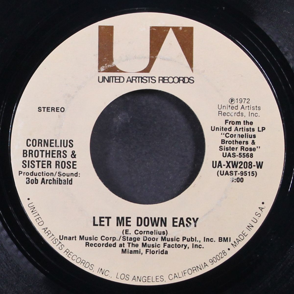 let me down easy / gonna be sweet for you by CORNELIUS BROTHERS & SISTER ROSE