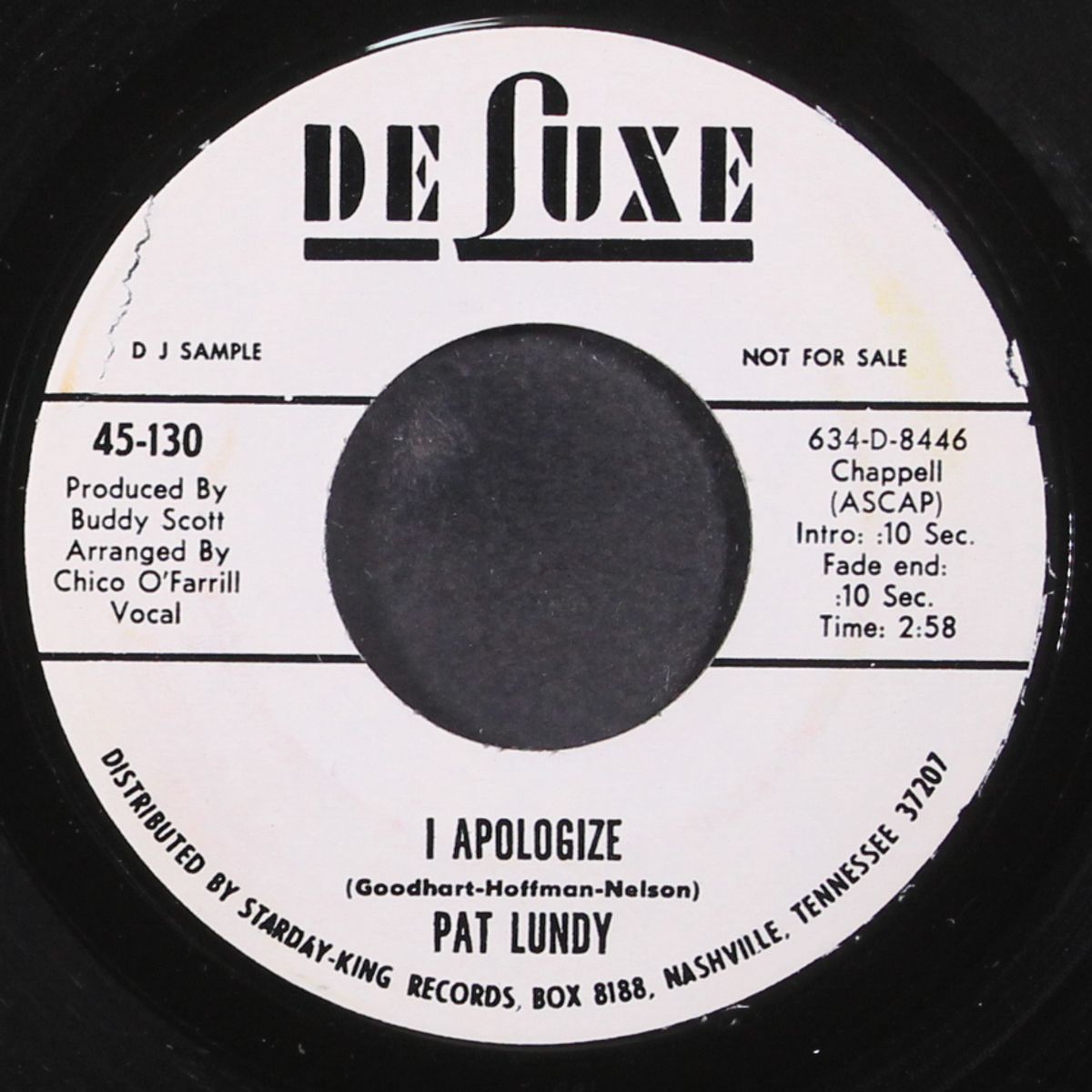 i apologize / breaking up is hard to do by PAT LUNDY