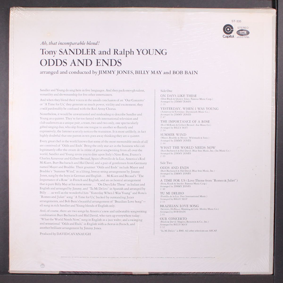 odds & ends by TONY SANDLER & RALPH YOUNG