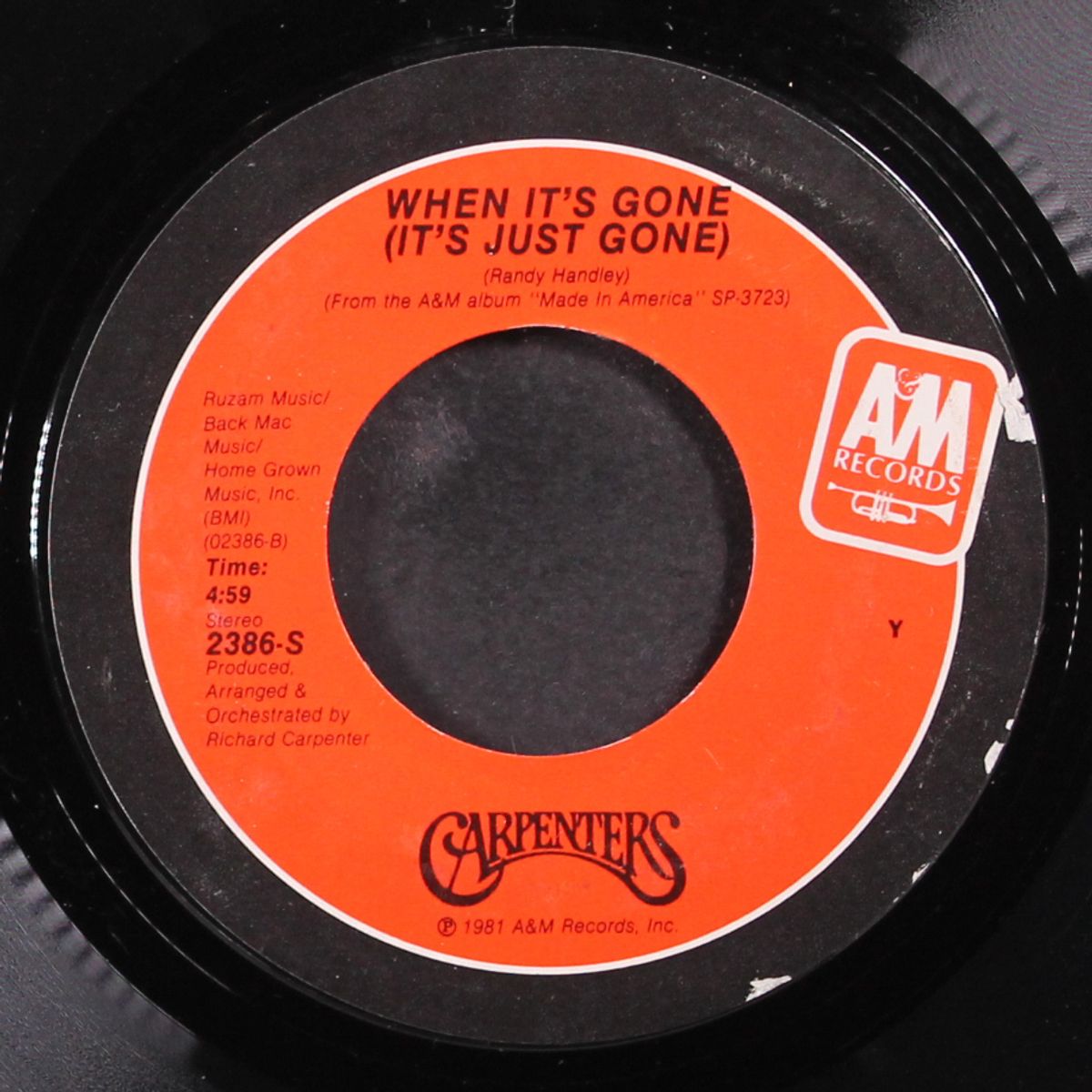 those good old dreams / when it's gone by CARPENTERS