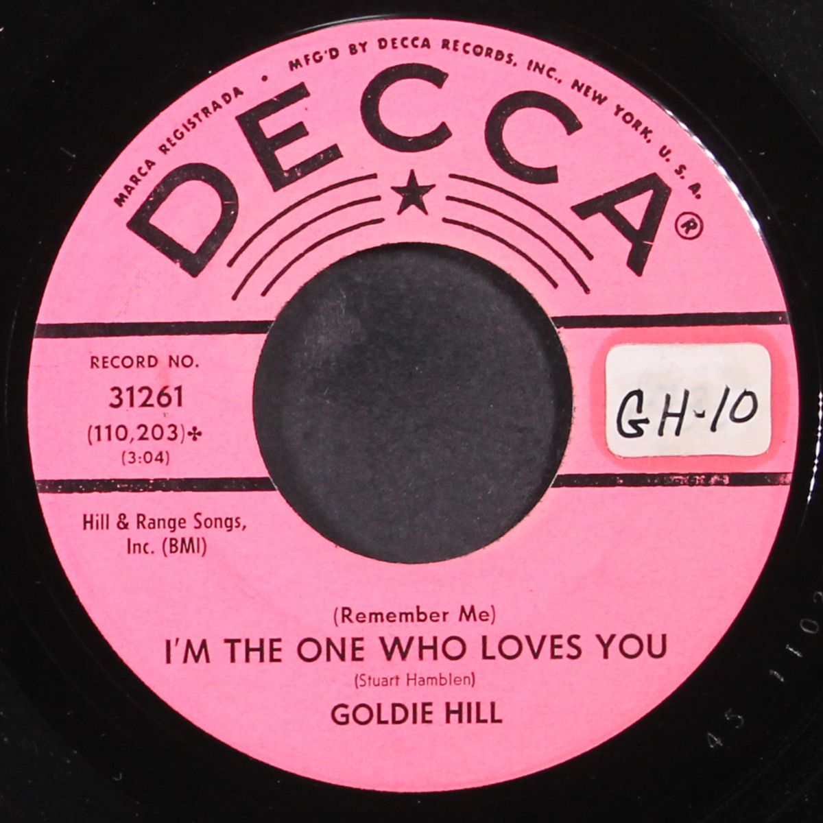lonely heartaches / i'm the one who loves you by GOLDIE HILL