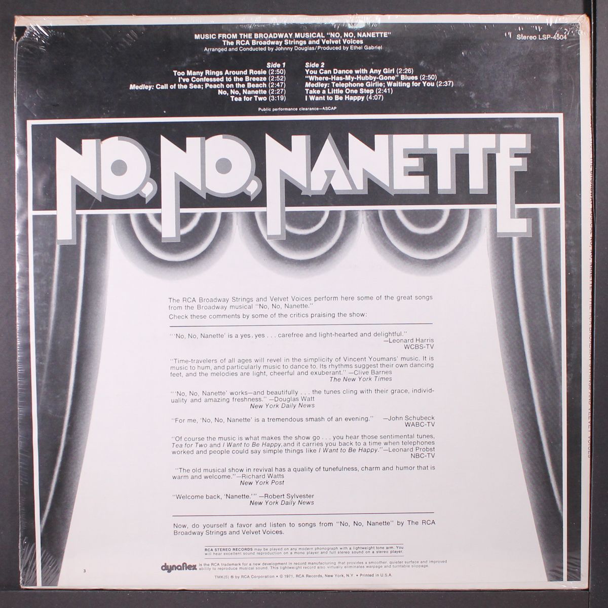 no, no, nanette by RCA BROADWAY STRINGS & VOICES